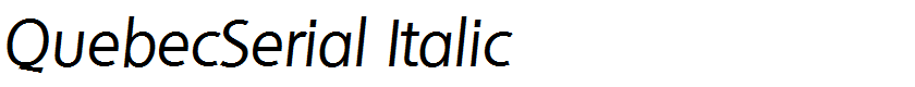 QuebecSerial Italic