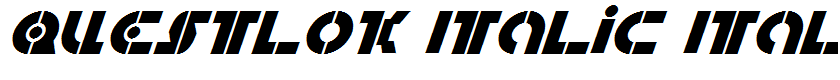 Questlok Italic Italic