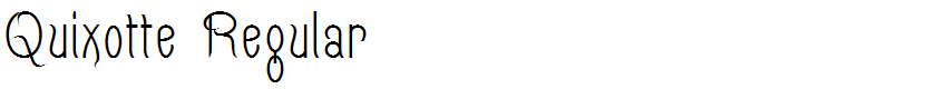 Quixotte Regular