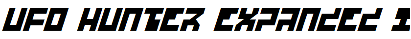 UFO Hunter Expanded Italic Expanded Italic