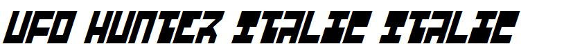UFO Hunter Italic Italic