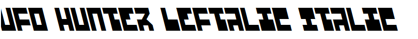 UFO Hunter Leftalic Italic