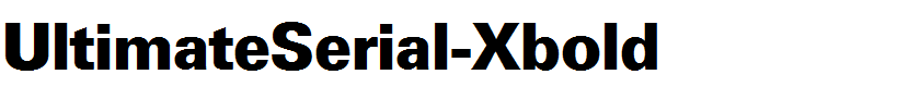 UltimateSerial-Xbold