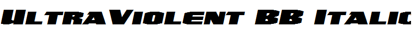 UltraViolent BB Italic